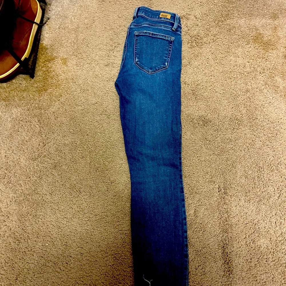 Paige skinny stretch jeans size 25 regular sz 0